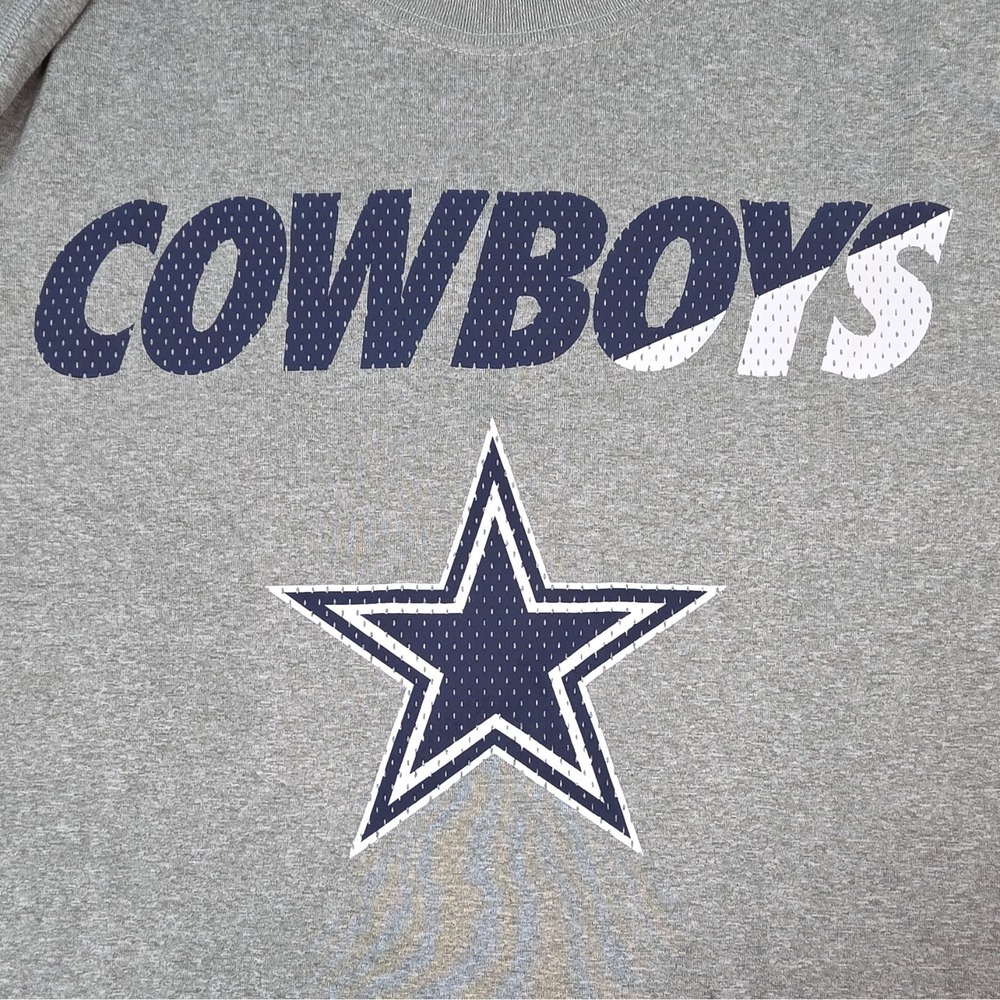 Nike Dallas Cowboys Long Sleeve Shirt Gray Dri-FIT Graphic Tee NFL Football - Picture 4 of 10
